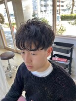 アミュー(amiu)&nbsp;パーマと透明感アッシュ