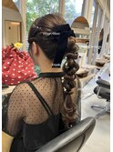 編み下ろしポニー