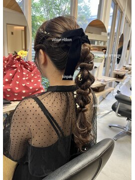 ヘアーブランド ジン フィール(HAIR BRAND Jin feel) 編み下ろしポニー