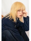 プチマレットヘア　× 抜きっぱなしブリーチ