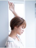 ふんわりバング×涼しげナチュラルショート
