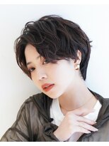 カライングドゥ(ing deux)&nbsp;大人可愛い20代30代40代黒髪前下がりショートボブ丸みショート◎