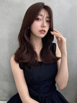 ソヨン 金山店(SOYON) アッシュカラー/ココアベージュ/小顔レイヤーカット/黒髪/35