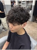 フェザーパーマスパイキーショートブルーブラックサーフカールF
