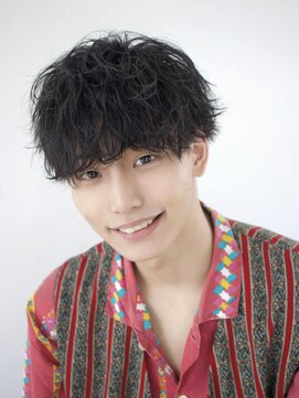 エデアンホンテン メンズサロン(EDEAN 本店 (旧:EDEAN 上通)) 無造作マッシュ 熊本メンズショート 波巻き スパイラル シャドウ