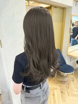 ロンドプランタン 恵比寿(Lond Printemps)&nbsp;オリーブグレー/レイヤーカット/黒髪/マロンベージュ