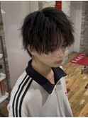 ツイストパーマセンターパート