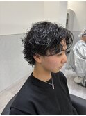 人気ウルフパーマサーフカール
