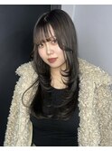 透明感グレージュ×レイヤーカット