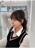 【結んでも可愛い】小顔に見せる顔まわりカット
