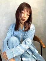 フラネ(Flaner)&nbsp;クラゲヘアミルクティーグレージュ前下がりボブ外ハネボブ