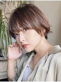 表参道レイヤーカット ボブ切りっぱなしボブショートカット