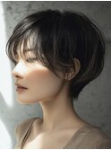 ダークパープル/ナチュラルショート/ミルクブラウン/夏/新越谷