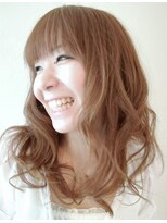 ドアー ヘア ラテ(Door hair.latte)&nbsp;シースルーバング×明るめミルクティーベージュ20代