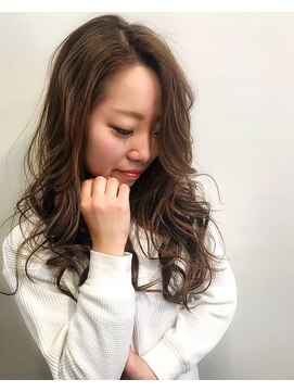 ティンク 藤沢店(Tink) ツヤ感ロング × コーヒーブラウン