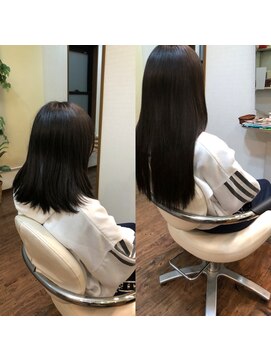 ヘアースタジオ 美髪空館 ショートからロングへ