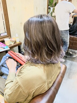 ジョージ(Jo-Ji) ナチュラルシルバー×バレイヤージュ