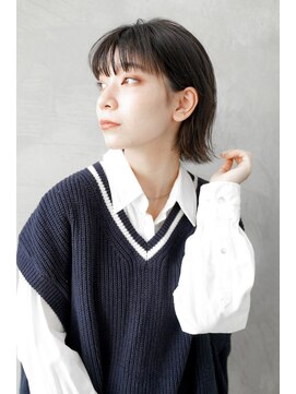 ギークス(GEEKS) 【GEEKS渋谷】ミニボブ/20代30代/耳かけ/大人かわいい/外ハネ