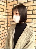 ミニボブ×ショートバング