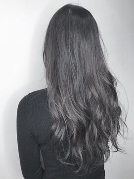 モルニ(MORNI) アッシュグレー_マロンベージュ Aラインボブ かきあげ