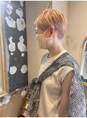 【eddie】バズカット×ペールピンクベージュ