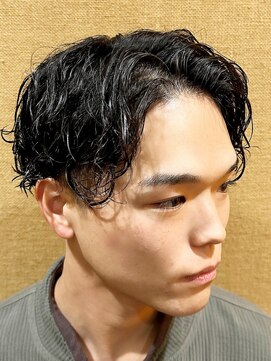 ヒロギンザバーバーショップ 大宮店(HIRO GINZA BARBER SHOP) 波折りパーマ　波折りスパイラル