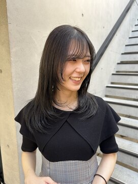 イーチ 吉祥寺(EACH) ［まつり］顔まわり2wayレイヤー × オリーブグレージュ