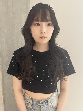 ヨーク(YOKE) 【 YOKE 】ロングレイヤー暗髪艶髪シアーグレージュ