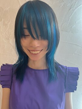 クリコ ヘアーデザイン(CLICQUOT hair design) インナーセパレートカラー×ミディアムレイヤー