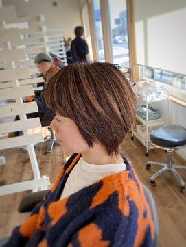 ロルド シェリ(Rold Cheri) 【山本智文】脱白髪ハイライトショートウルフ