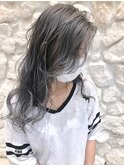 Moana【綱島】#ブリーチ#シルバーアッシュ#くすみカラー