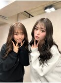 暗めグレージュと明るめグレージュ！レイヤーカット