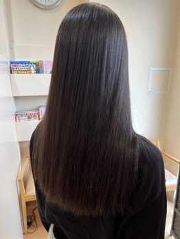 ヘアースペース ゼン(hair space Zen)の写真/全国でも取扱いが少ない上質な酸性ストレート☆柔らかさ、艶感、サラサラ感を実感。触りたくなる美髪に♪