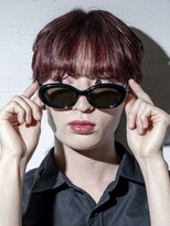 シド 表参道(s.i.d)&nbsp;エッジィな赤みカラー×モードマッシュ×メンズメイク