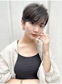 マッシュショート/ハンサムショート/黒髪/ショートカット/銀座