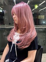 ランテルディ 渋谷(LANTERDIT)&nbsp;ピンクベージュ レイヤーカット ハッシュカット