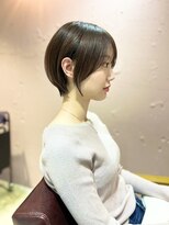 ラミエ バイ メルト 吉祥寺(lamie by melt)&nbsp;*滝田*吉祥寺小顔丸みショートボブ20代30代40代50代グレージュ