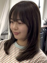 シャルムパリス(charme paris) レイヤーカット オリーブ グレー 髪質改善 カラー