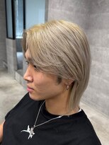 ルイス(L'wis)&nbsp;ホワイトグレージュ シルバー 渋谷ブリーチ 学割 