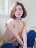 ふんわり大人ボブ