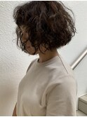 bibito デジタルパーマ切りっぱなしボブ　ネオソバージュヘア