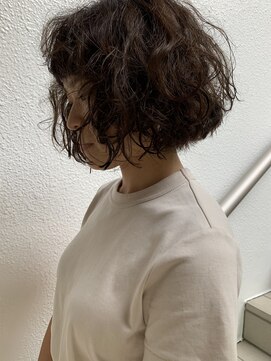 ビビト(bibito) bibito デジタルパーマ切りっぱなしボブ　ネオソバージュヘア