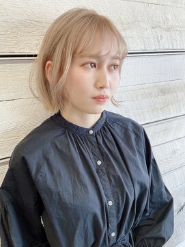キアラ(Kchiara) 【kchiara】ショートボブ×ミルクティー