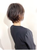 【パーマ】パーマでシルエットをキレイにショートボブ