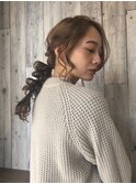 カーキグレージュマッシュショートボブフェザーバング(所沢)