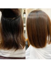 施術メニュー【髪質改善ストレート】お悩み「毛量が多い、まとまらない、朝時間かかる」［髪質改善］
