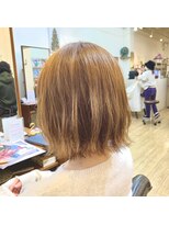 ギフト ヘアー サロン(gift hair salon) ワンレンボブ×外ハネウェーブ