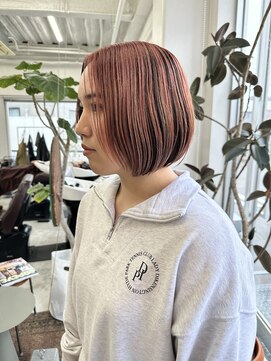 フィル(fil) ミニボブ/アンブレラカラーピンク