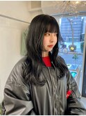 地毛風カラー顔周りカット