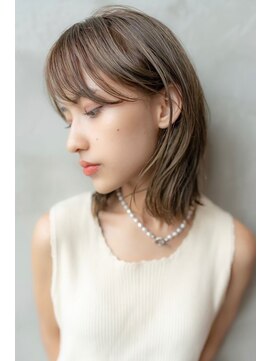 オースティン 調布アミックス(AUSTIN) 大人かわいい前髪セシルカットココアブラウンフリンジウェーブ